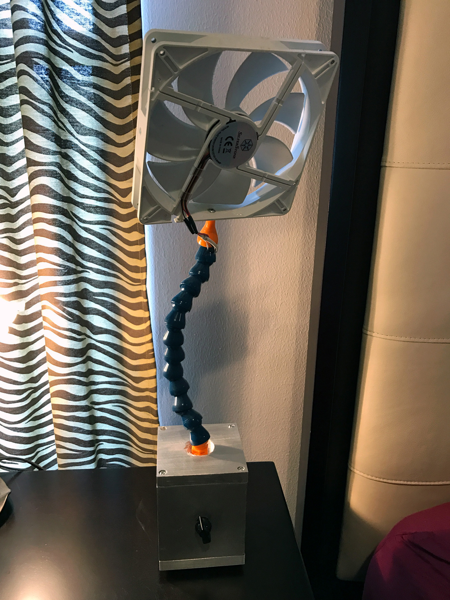 Adjustable DC fan, ultra quiet